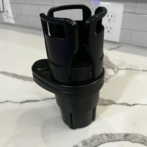 Universal Car Cup Holder Adjustable One Point Drink Phone Bottle Holders Black